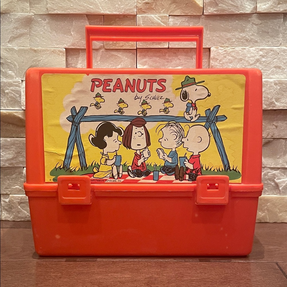 Peanuts vintage Orange Lunch Box